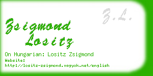 zsigmond lositz business card